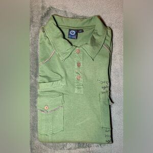 Burnside (istheworld) Family Crest Polo. Size Large. Streetwear. (4307)